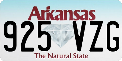 AR license plate 925VZG