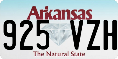 AR license plate 925VZH