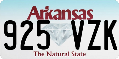 AR license plate 925VZK
