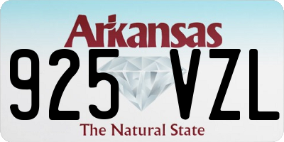 AR license plate 925VZL