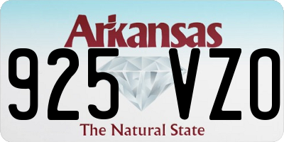 AR license plate 925VZO