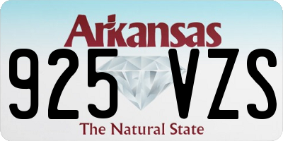 AR license plate 925VZS
