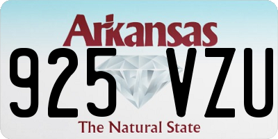 AR license plate 925VZU
