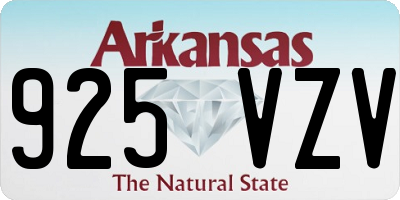 AR license plate 925VZV