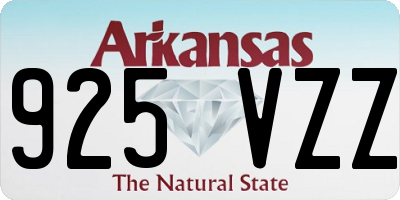 AR license plate 925VZZ