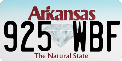 AR license plate 925WBF