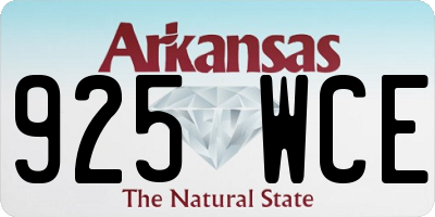AR license plate 925WCE