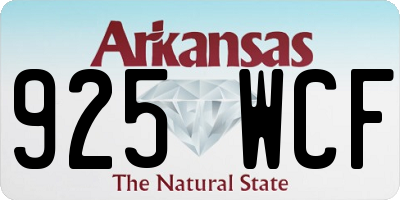 AR license plate 925WCF