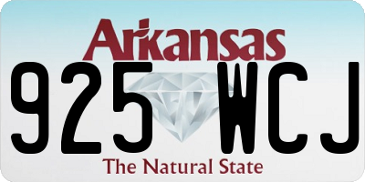 AR license plate 925WCJ