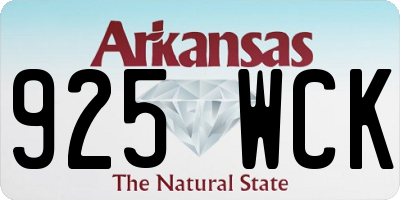 AR license plate 925WCK