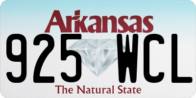 AR license plate 925WCL