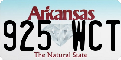 AR license plate 925WCT