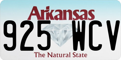 AR license plate 925WCV