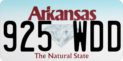 AR license plate 925WDD