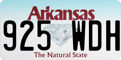 AR license plate 925WDH