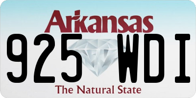 AR license plate 925WDI