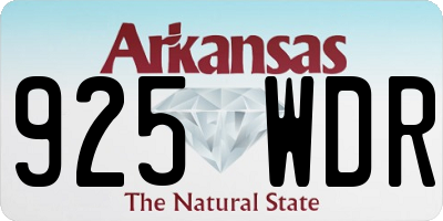 AR license plate 925WDR