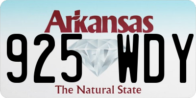 AR license plate 925WDY