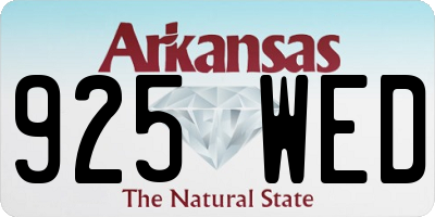AR license plate 925WED