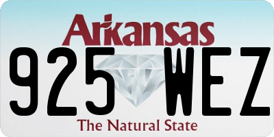 AR license plate 925WEZ