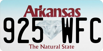 AR license plate 925WFC