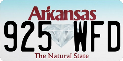 AR license plate 925WFD