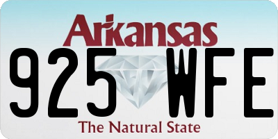 AR license plate 925WFE