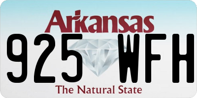 AR license plate 925WFH