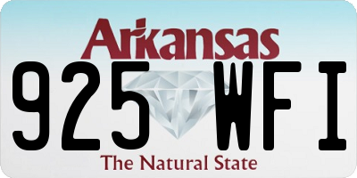 AR license plate 925WFI