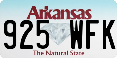 AR license plate 925WFK