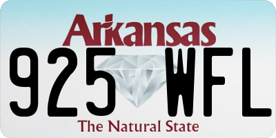 AR license plate 925WFL