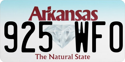 AR license plate 925WFO