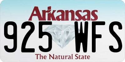 AR license plate 925WFS