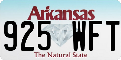 AR license plate 925WFT