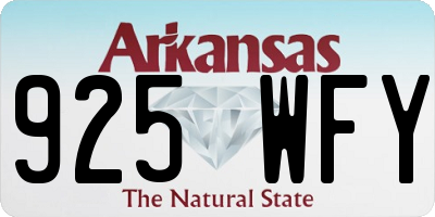 AR license plate 925WFY