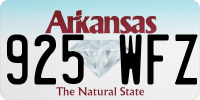 AR license plate 925WFZ