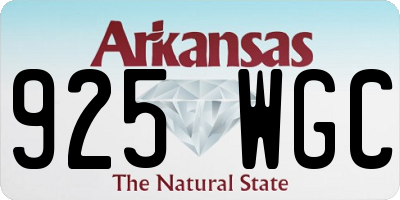 AR license plate 925WGC