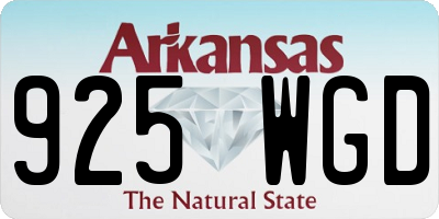 AR license plate 925WGD