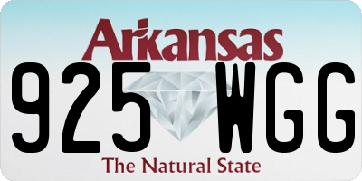 AR license plate 925WGG