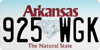 AR license plate 925WGK