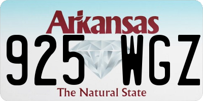 AR license plate 925WGZ