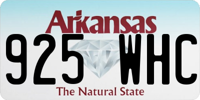 AR license plate 925WHC