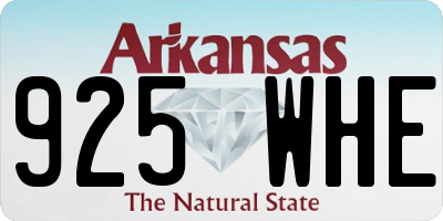 AR license plate 925WHE