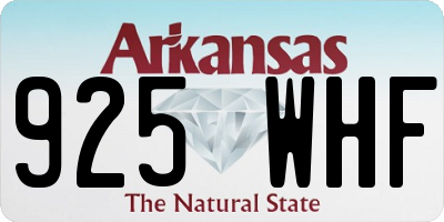 AR license plate 925WHF