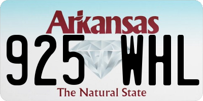 AR license plate 925WHL