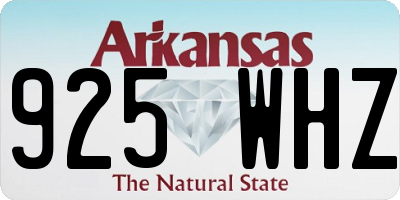 AR license plate 925WHZ