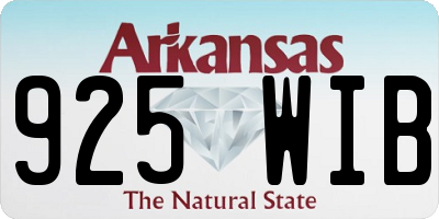 AR license plate 925WIB