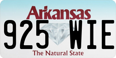 AR license plate 925WIE