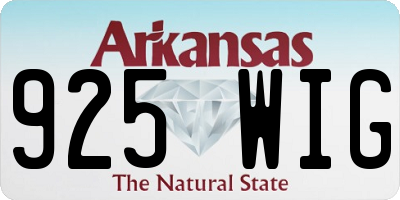 AR license plate 925WIG