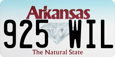 AR license plate 925WIL